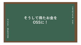 今日の目次
• DXについて
• 中小企業の問題
• 解決提案
• まとめ
じ
ゅ
う
が
つ
と
う
か
ど
よ
う
ち
ょ
う
も
く
お
が
わ
ひ
で
ゆ
き
そうして得たお金を
OSSに！
 