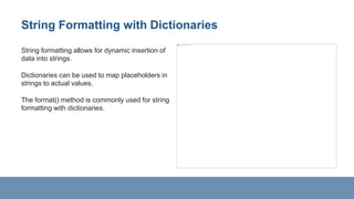 Python_23B81A6625presentationlistvsdict.pptx | Programming Languages ...