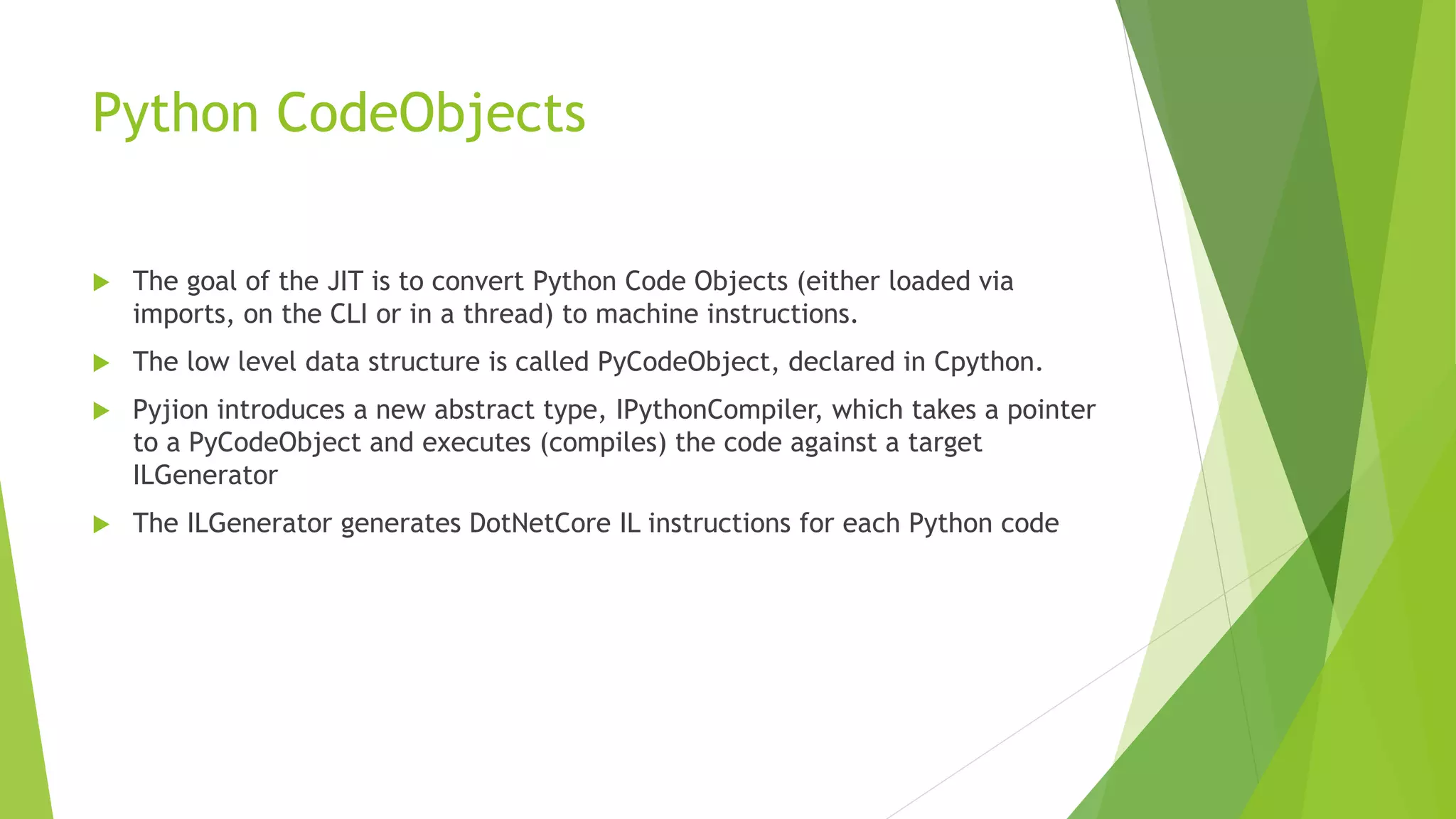 Pyjion - a JIT extension system for CPython | PPTX | Web Development ...