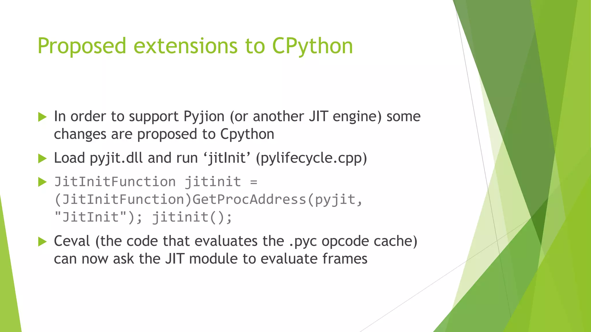 Pyjion - a JIT extension system for CPython | PPTX | Web Development ...