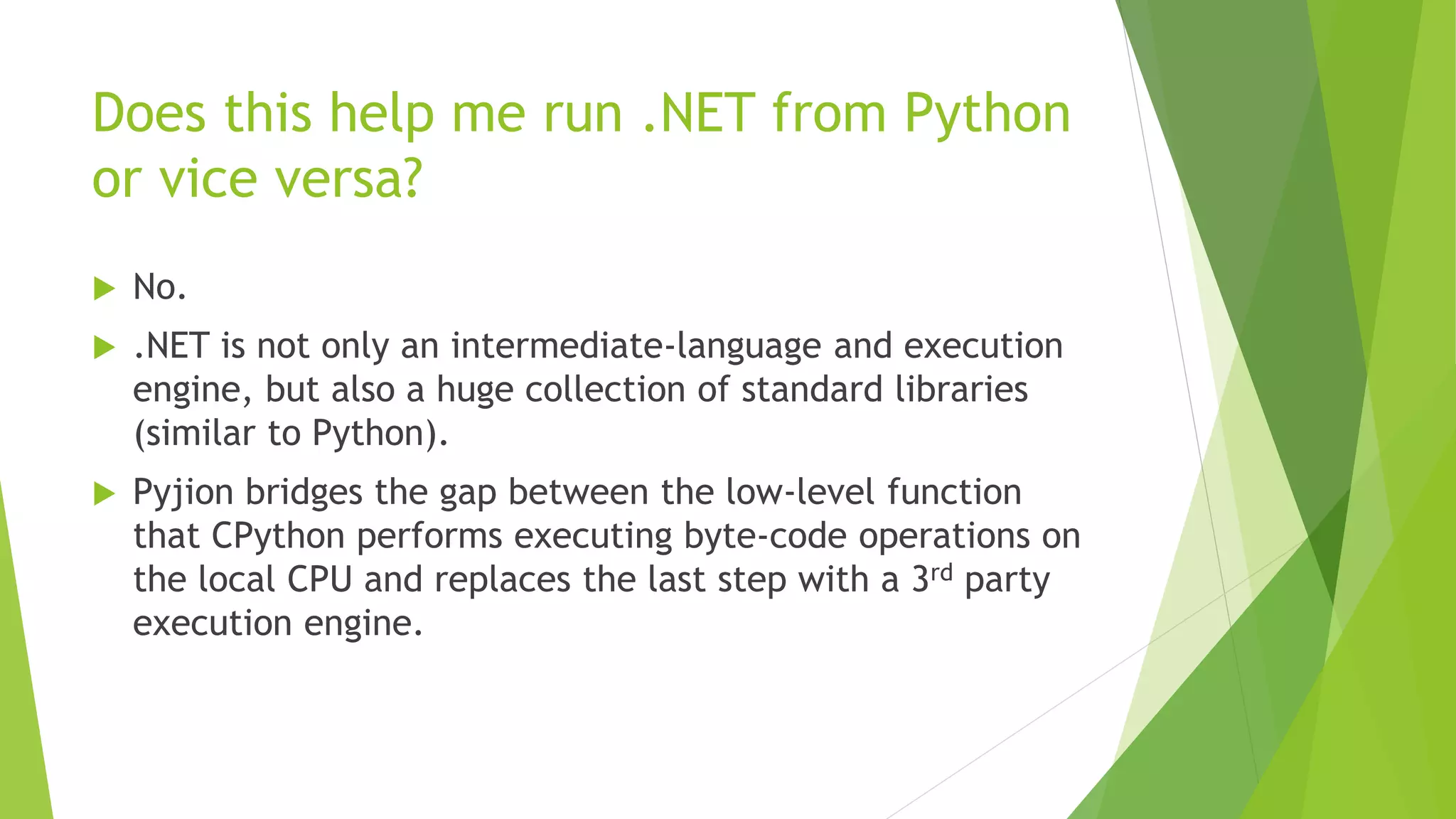 Pyjion - a JIT extension system for CPython | PPTX | Web Development ...