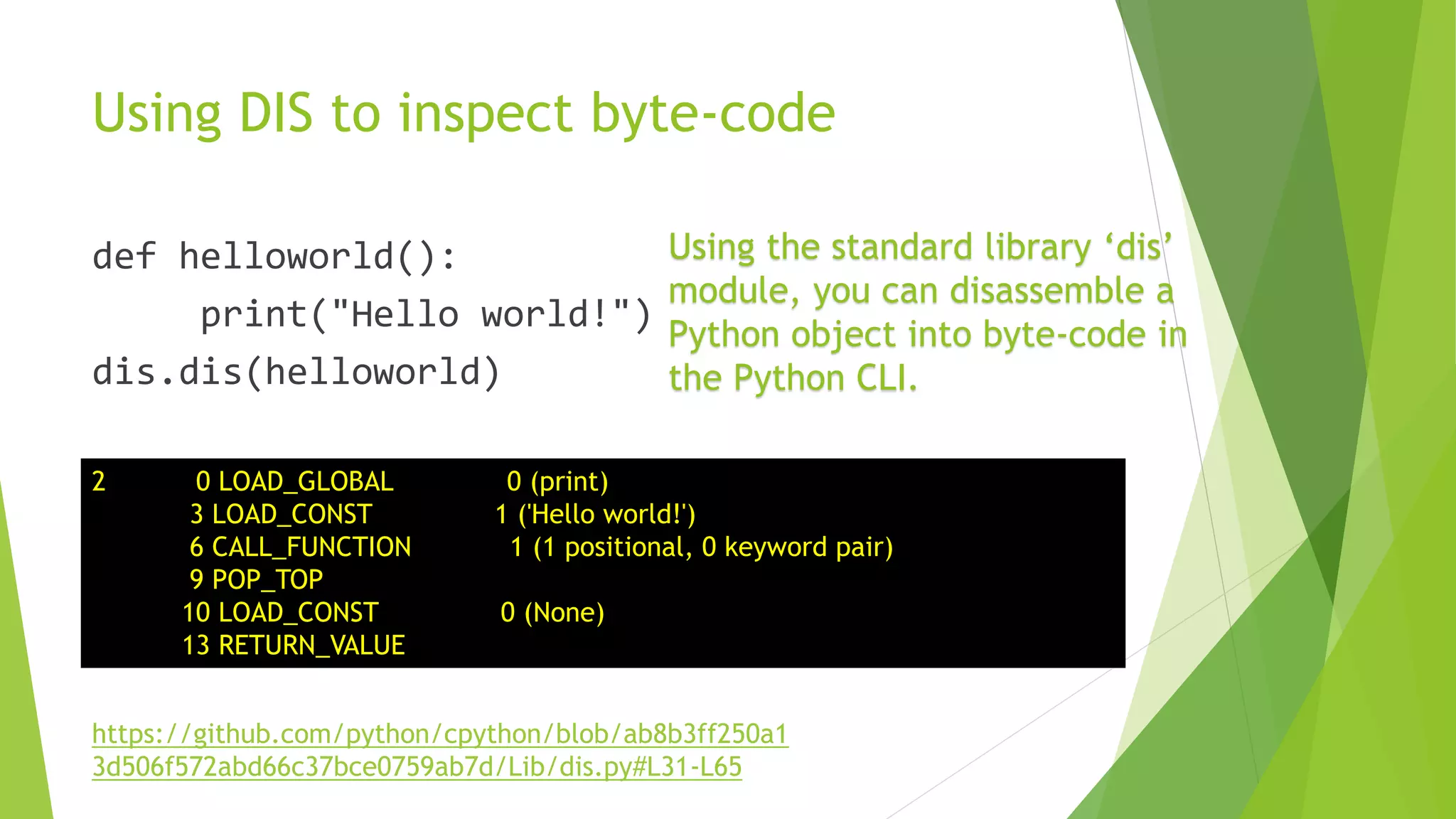 Pyjion - a JIT extension system for CPython | PPT