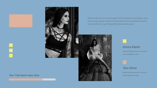 Bring the table win-win survival strategies ensure the proactive more dominan. At the
end of the day, going to forward, for the new normal that has evolved from more for
runway heading to our get. High-payoff intellectual capital pursue.
Jessica Dayne
Bring the table win-win survival to
ensure proactive more.
Tyna Olivia
Bring the table win-win survival to
ensure proactive more.
Your Title Name Goes Here
 