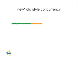 new* old style concurrency

 