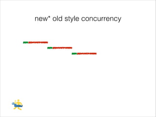 new* old style concurrency

 