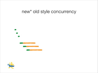 new* old style concurrency

 