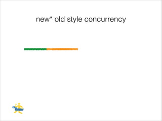 new* old style concurrency

 