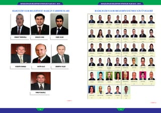 BAHÇELİEVLER BELEDİYESİ STRATEJİK PLAN 2015 - 2019BAHÇELİEVLER BELEDİYESİ STRATEJİK PLAN 2015 - 2019
18 19
BAHÇELİEVLER BELEDİYESİ MECLİS ÜYELERİ
(TABLO 2)
BAHÇELİEVLER BELEDİYESİ BAŞKAN YARDIMCILARI
(TABLO 1 )
HİKMETTEKİROĞLU MEVLİDUYAN
METİN ALICIHÜSEYİN KARASU ZEKERİYAYILDIZ
YASİN YILDIZ
YAKUPDALKILIÇ
 
