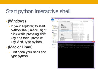 Basic use of Python | PPT