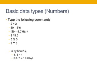 Basic use of Python | PPTX