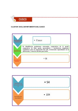 CLUSTER EN EL DEPARTAMENTO DEL CUSCO 
 