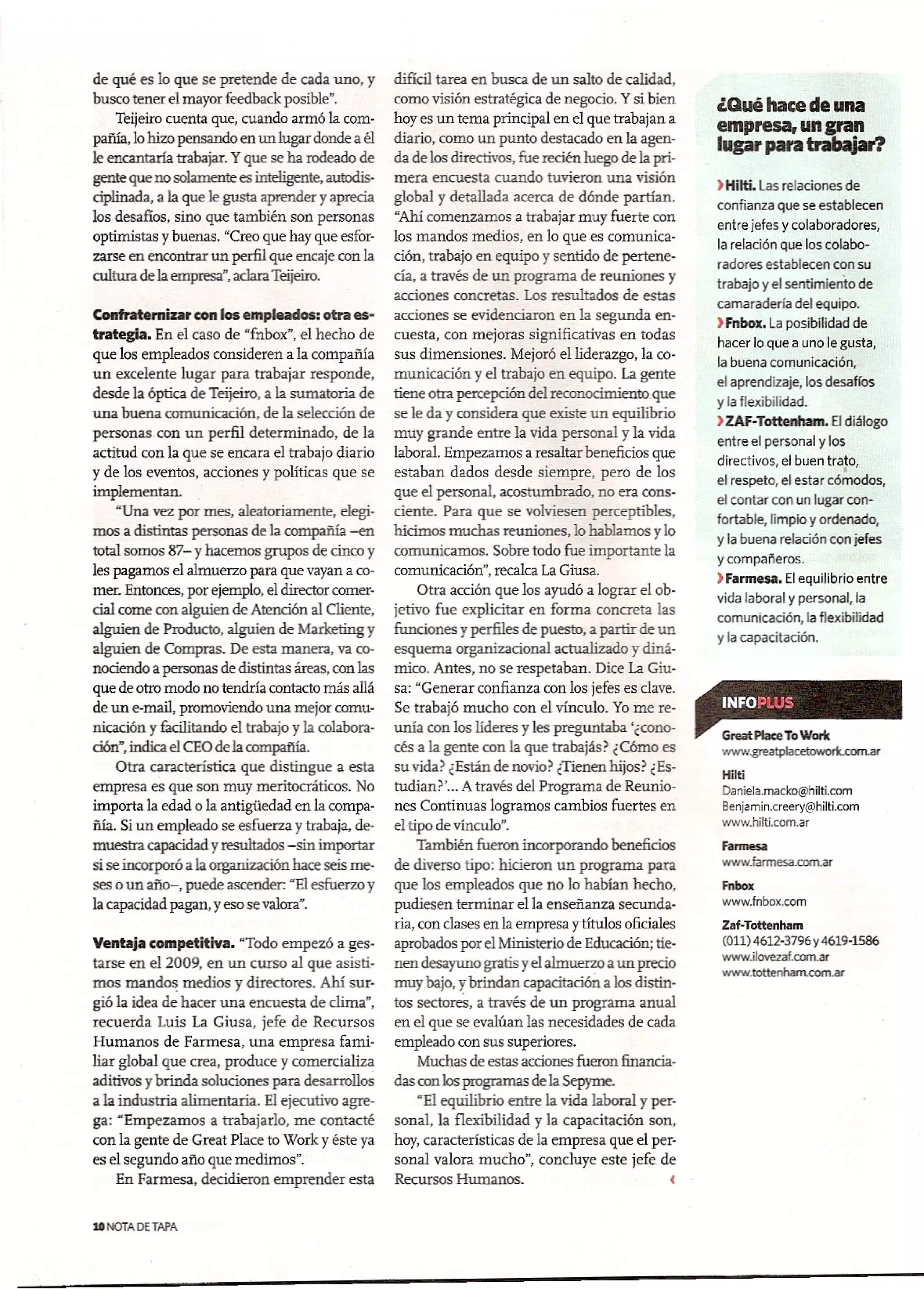 "Quiero ser una empresa deseada" Pymes Plus Feb.2012