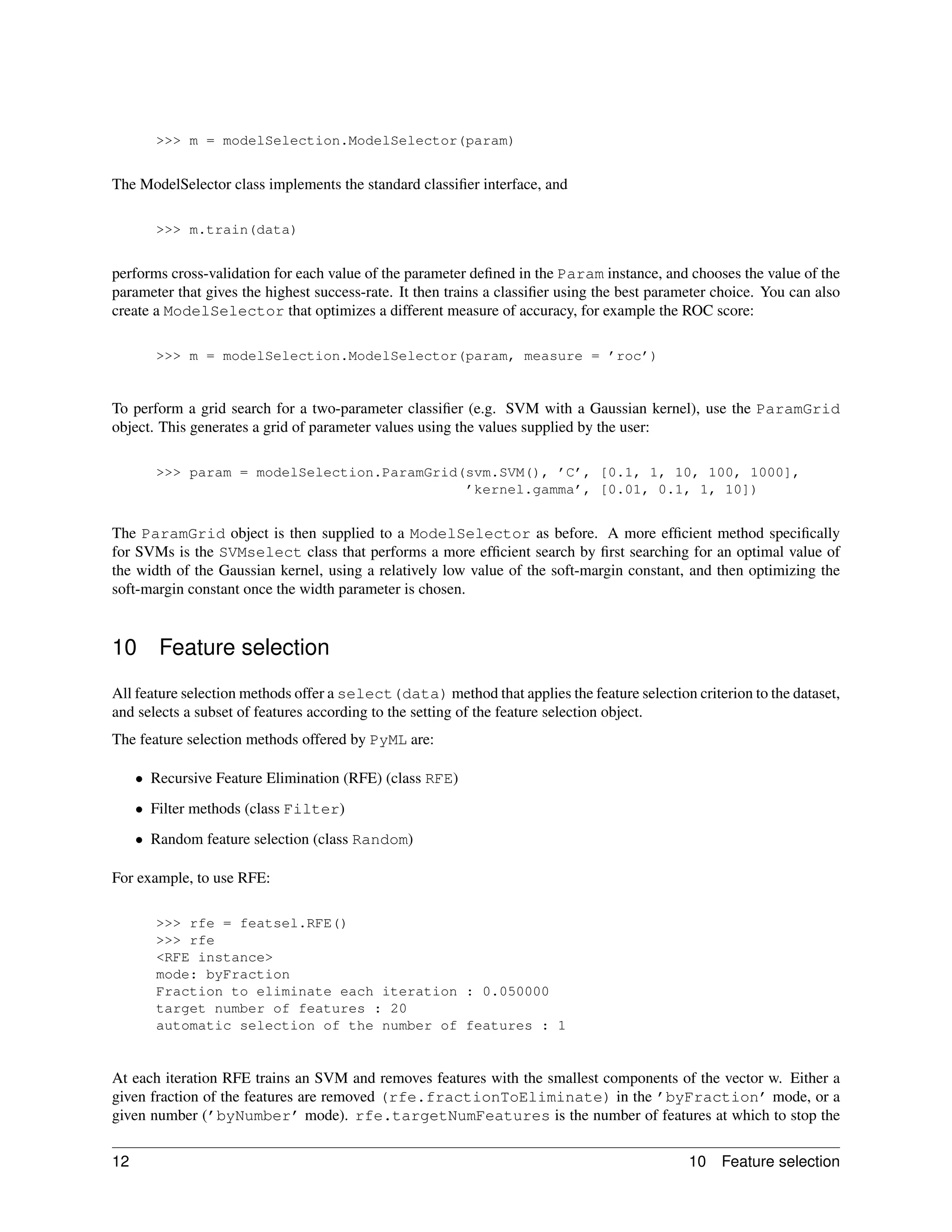 PyML - a Python Machine Learning package | PDF