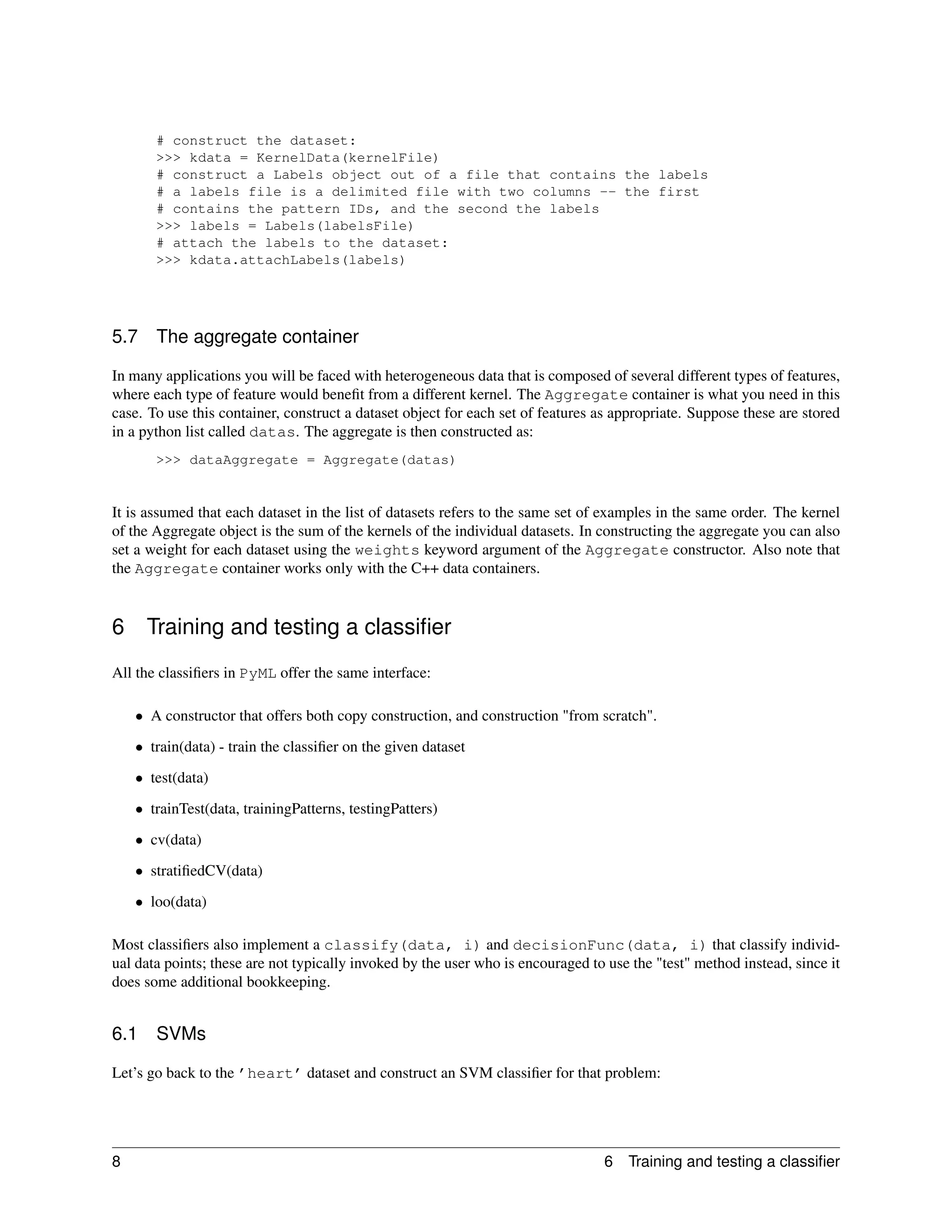 PyML - a Python Machine Learning package | PDF