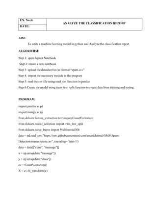 Python Frameworks for Machine Learning Labmanuel | PDF