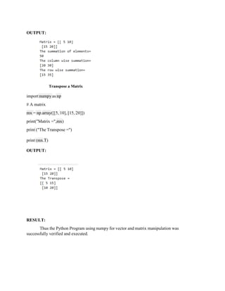 Python Frameworks for Machine Learning Labmanuel | PDF