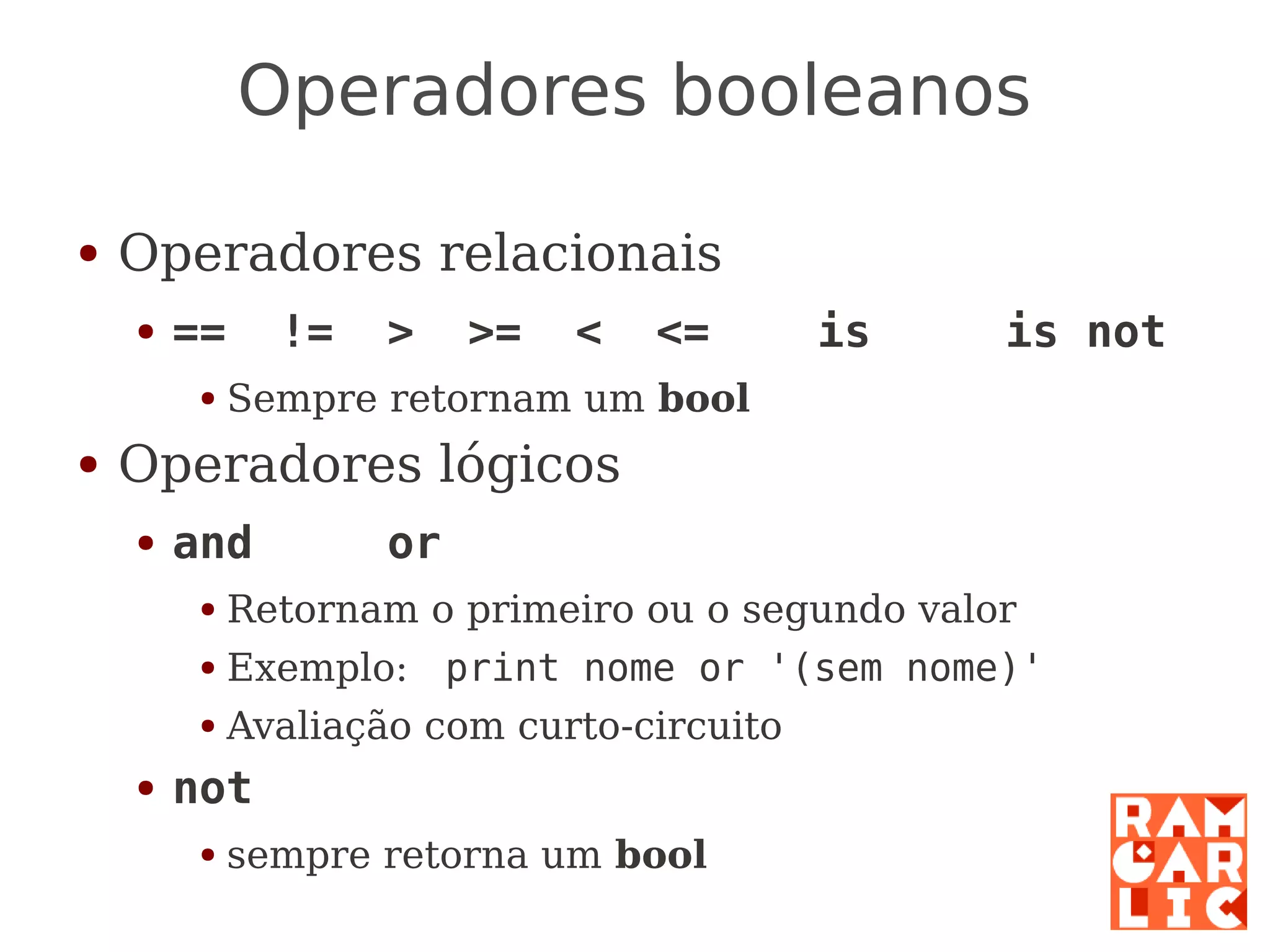 Python: a primeira mordida