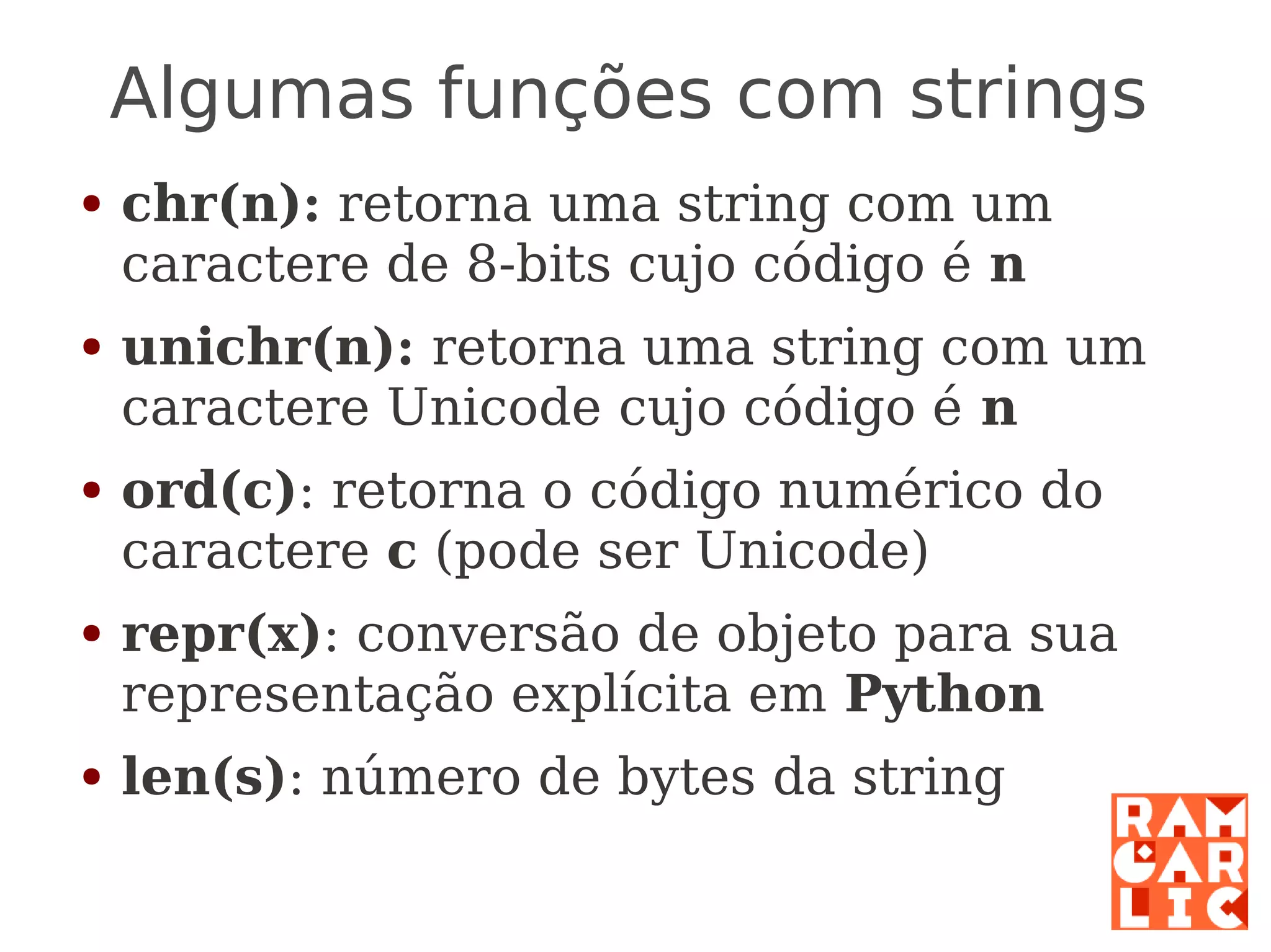 Python: a primeira mordida