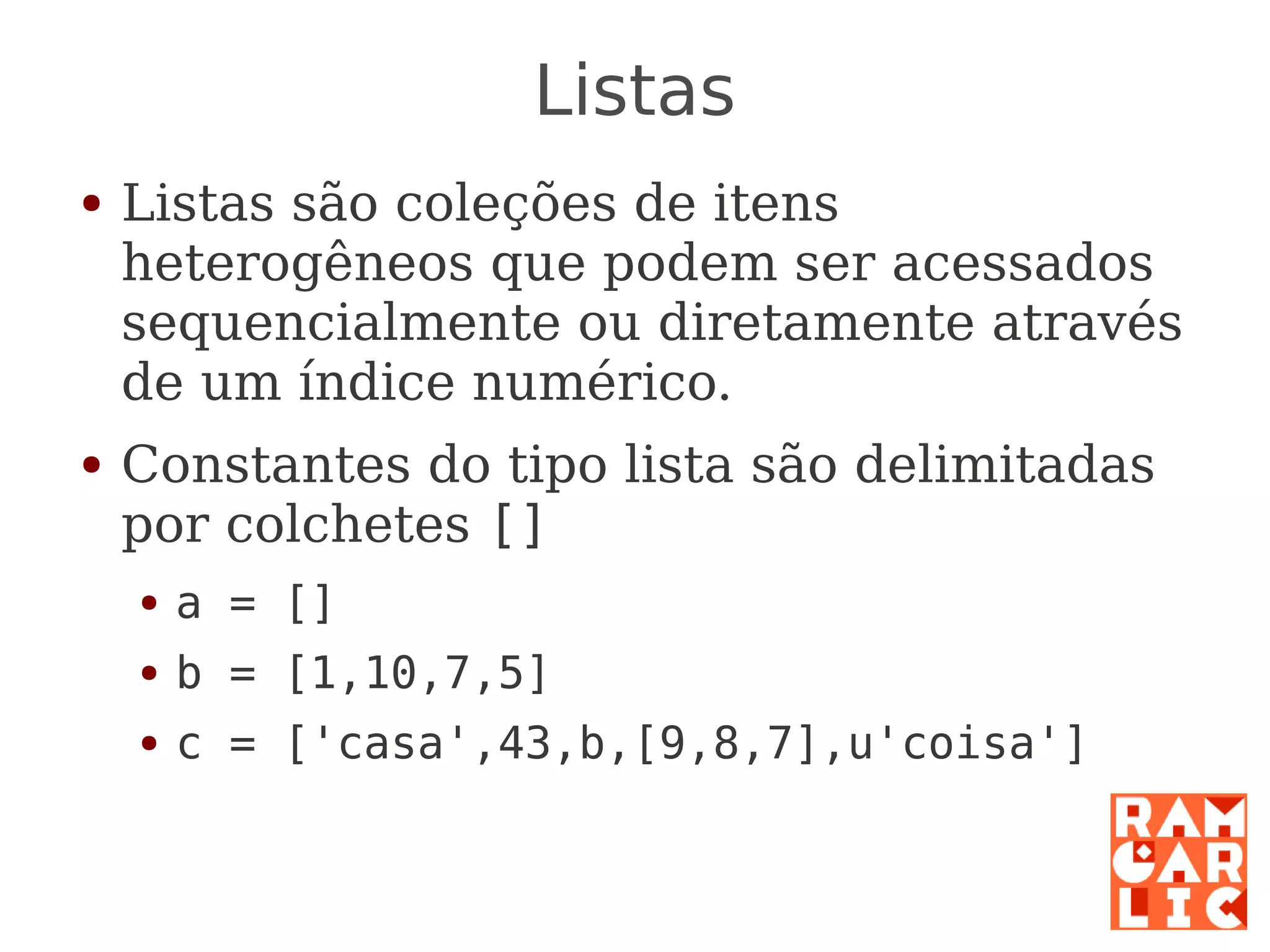 Python: a primeira mordida