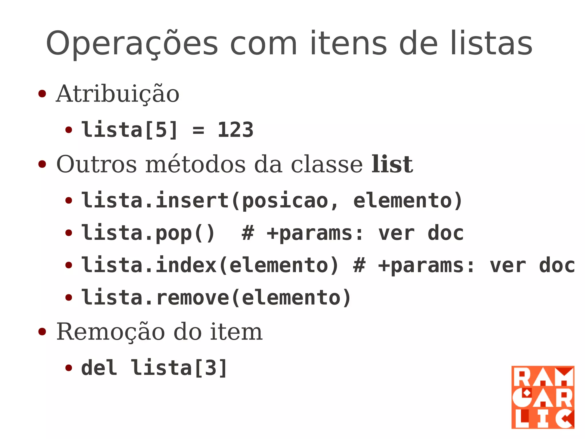 Python: a primeira mordida