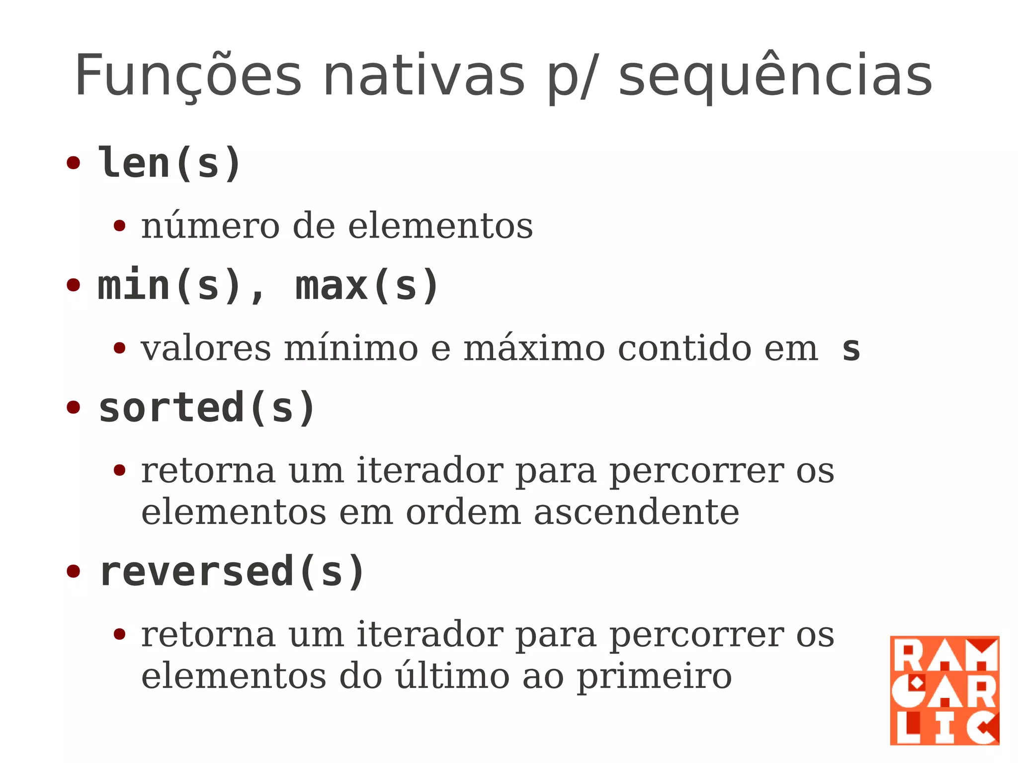 Python: a primeira mordida