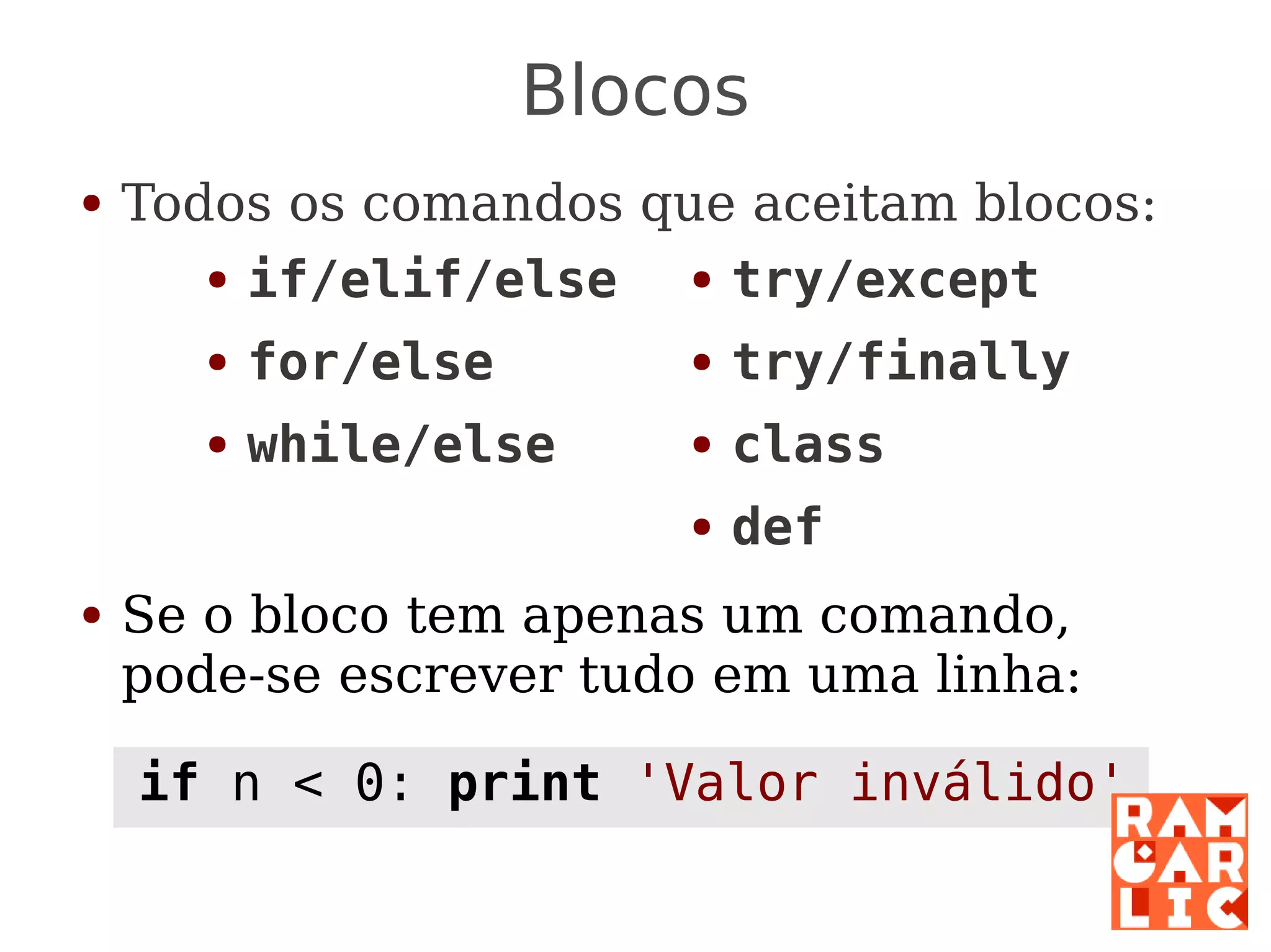 Python: a primeira mordida