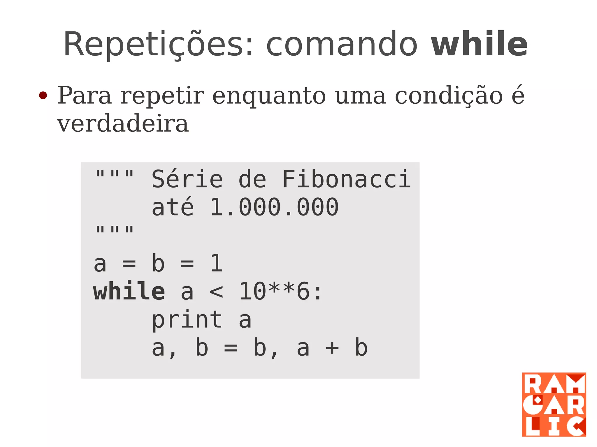 Python: a primeira mordida