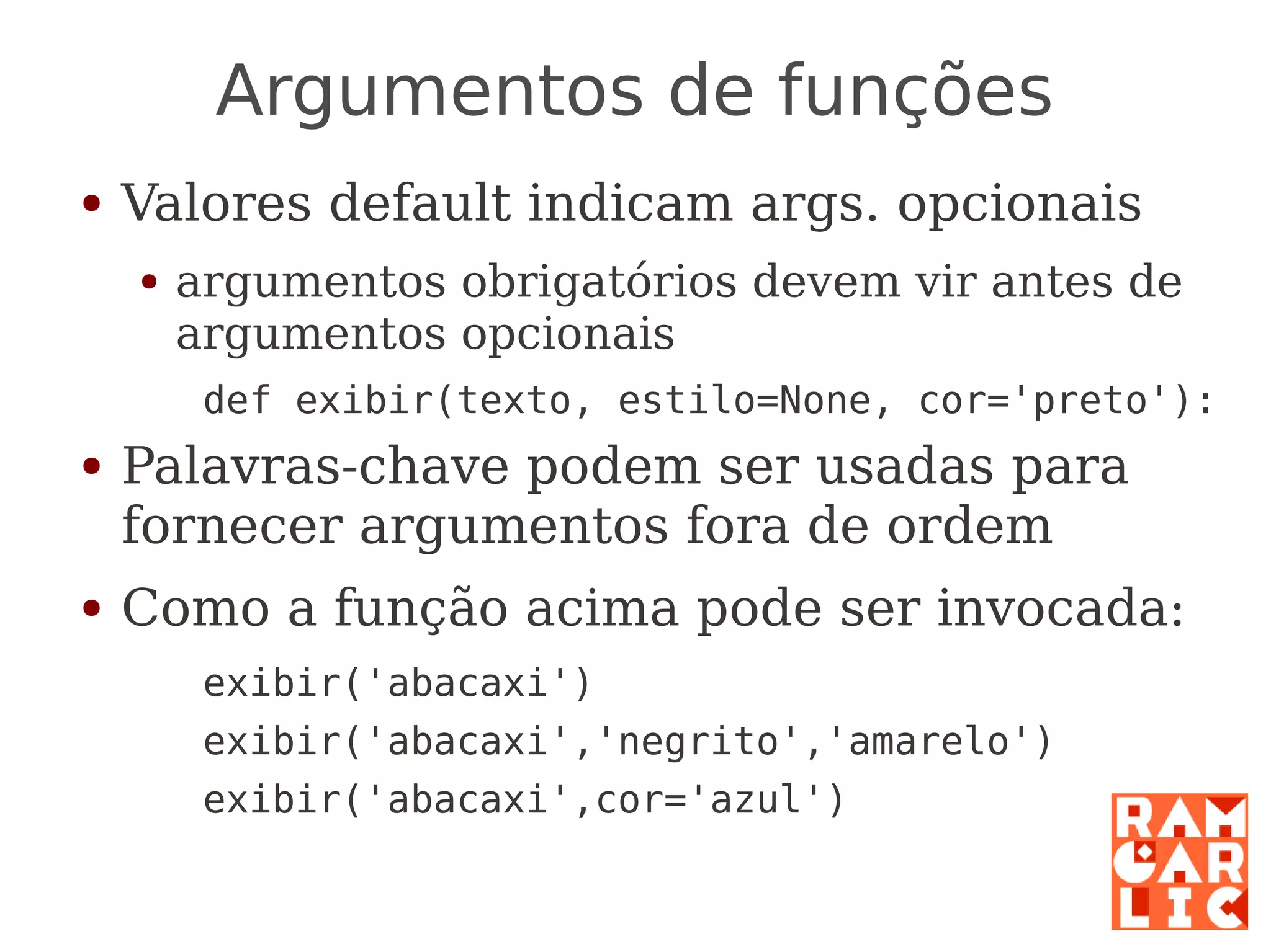 Python: a primeira mordida