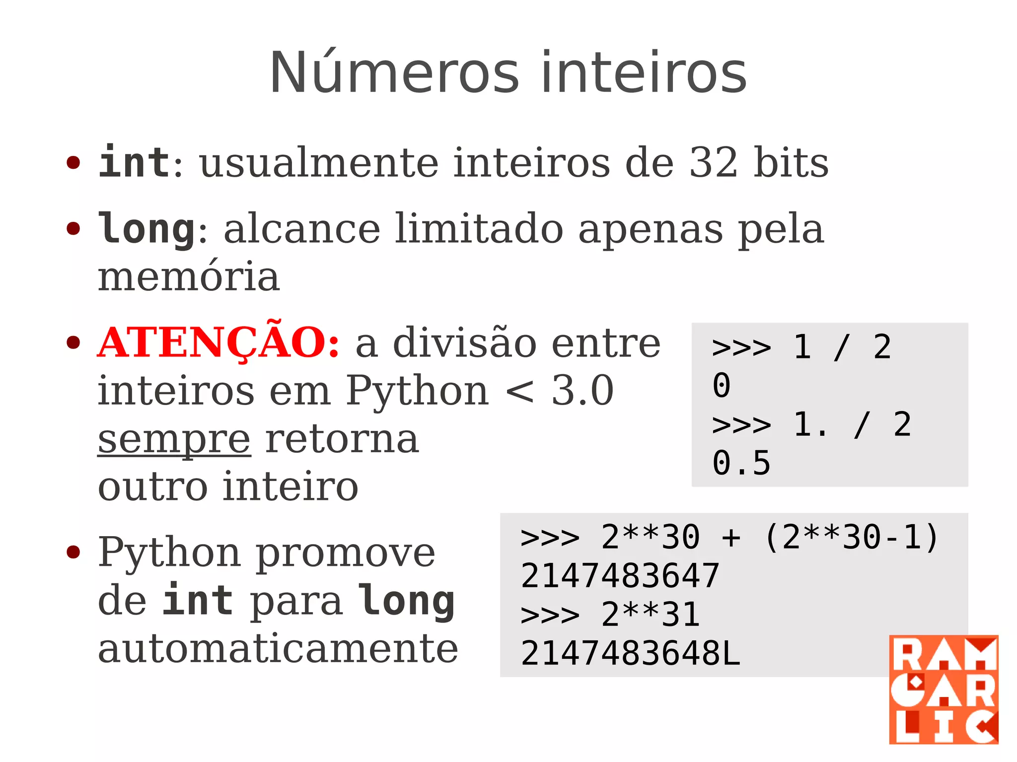 Python: a primeira mordida
