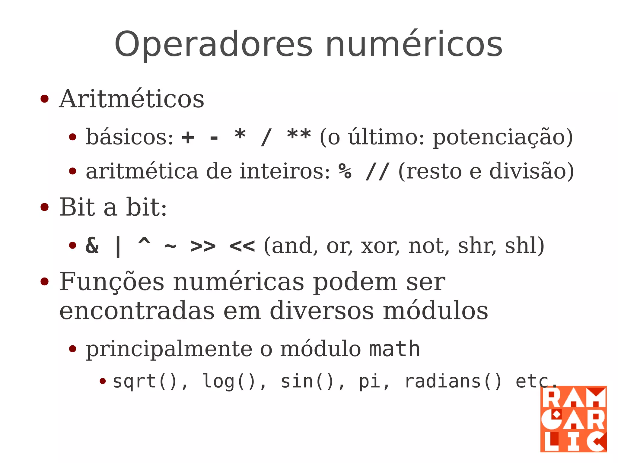 Python: a primeira mordida