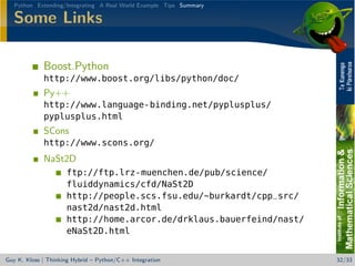 Thinking Hybrid - Python/C++ Integration