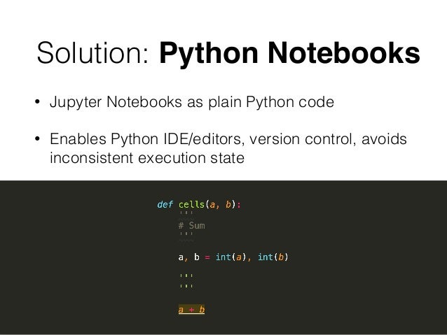 PyNb: Jupyter Notebooks as plain Python code