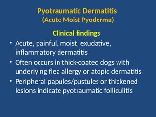 Bacterial skin diseases in dogs & cats.. | PPTX