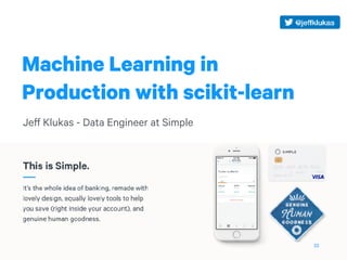 Machine learning in production with scikit-learn | PDF