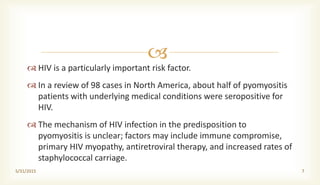 Infectious Pyomyositis Pyomyositis, 2oo7 E.C. | PPTX