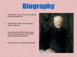 Pyotr ilyich tchaikovsky PPT