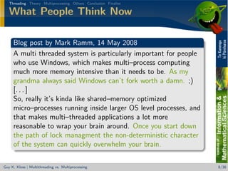Beating the (sh** out of the) GIL - Multithreading vs. Multiprocessing