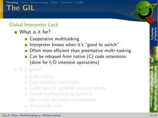 Beating the (sh** out of the) GIL - Multithreading vs. Multiprocessing