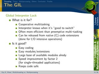 Beating the (sh** out of the) GIL - Multithreading vs. Multiprocessing