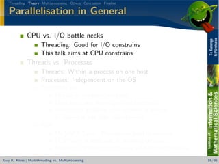 Beating the (sh** out of the) GIL - Multithreading vs. Multiprocessing