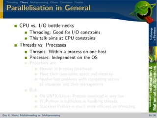 Beating the (sh** out of the) GIL - Multithreading vs. Multiprocessing