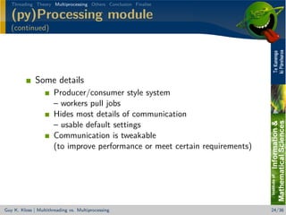 Beating the (sh** out of the) GIL - Multithreading vs. Multiprocessing