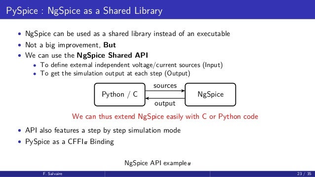 PyParis2017 / Circuit simulation using Python, by Fabrice Salvaire