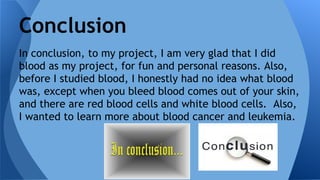 conclusion of blood cancer