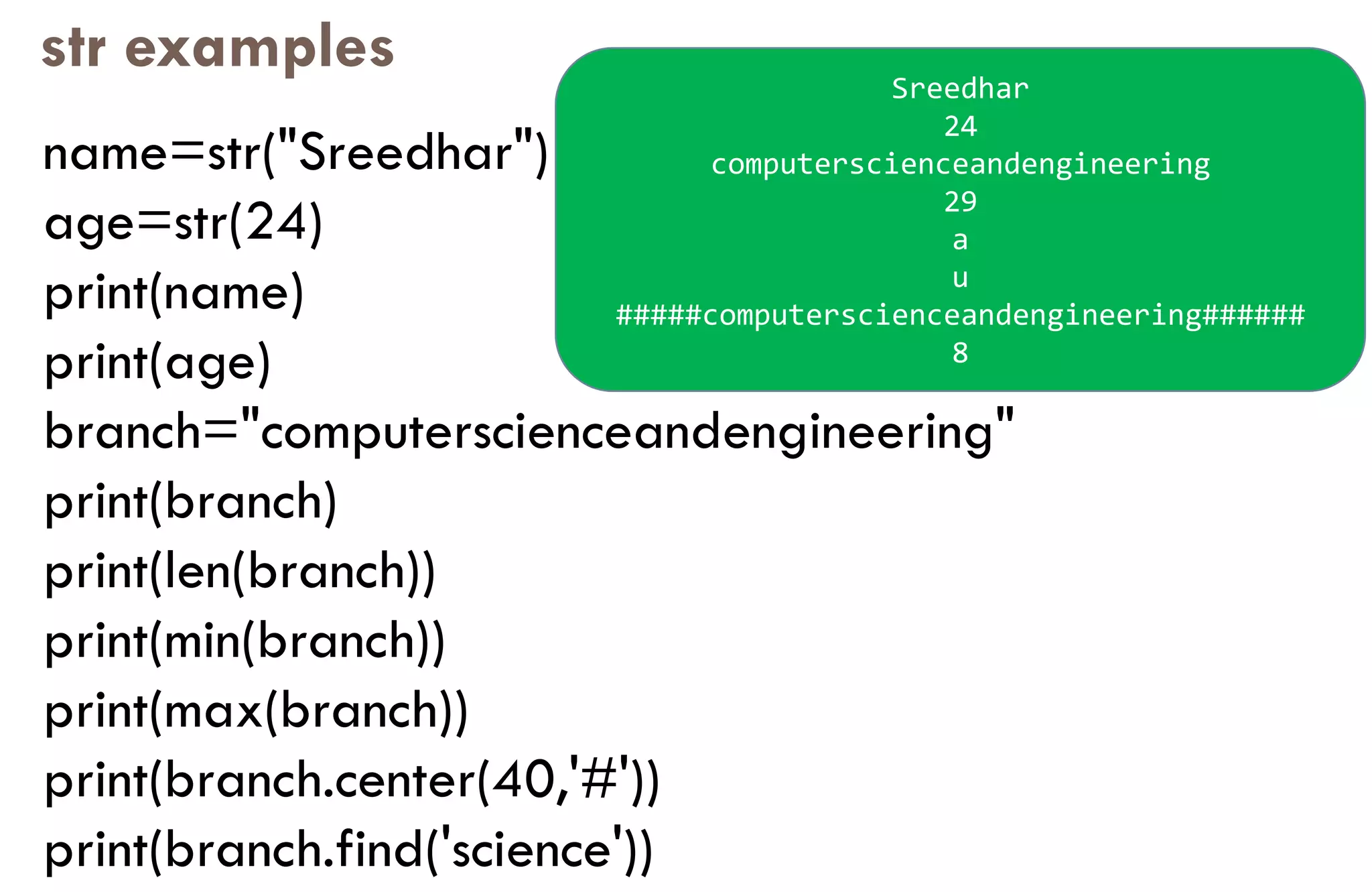 Python Programming Strings | PPT