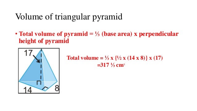 Pyramid and frustum adds (area) (1)
Volume Of A Triangular Pyramid Formula