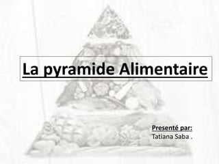 La pyramide Alimentaire
Presenté par:
Tatiana Saba .
 