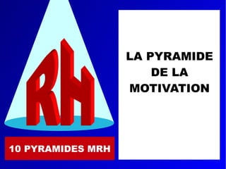 10 PYRAMIDES MRH
LA PYRAMIDE
DE LA
MOTIVATION
 