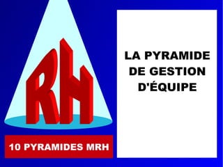 10 PYRAMIDES MRH
LA PYRAMIDE
DE GESTION
D'ÉQUIPE
 