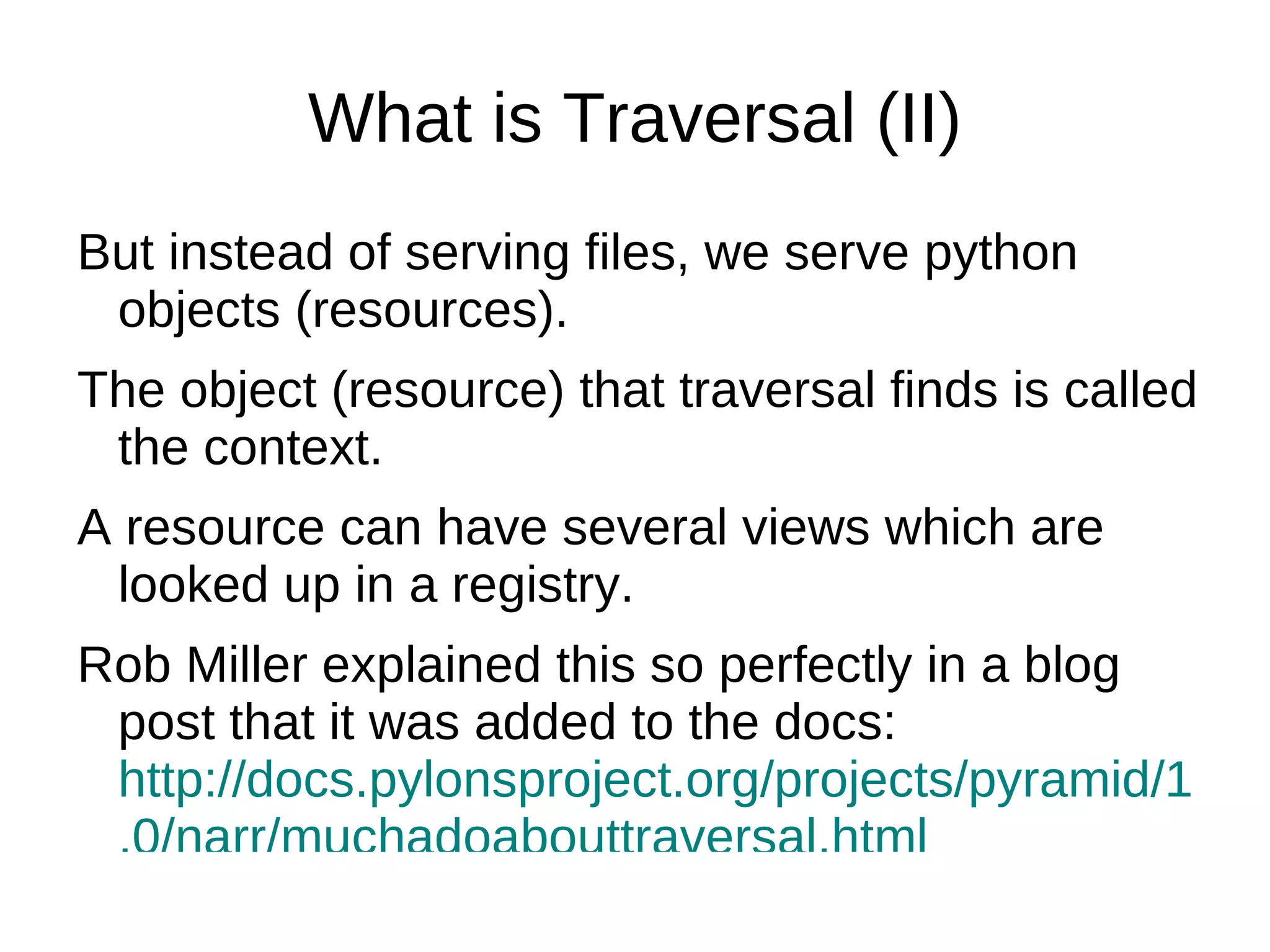 “ Do you recommend Pyramid even to those without  zope background ?” “ However I still believe the better solution would have been a complete rewrite than merging with repoze with all its  Zope baggage .” “ seems to be some  zope legacy  , I puke every time i see the ZCML or the template language from plone or the zopedb and it's orm” 